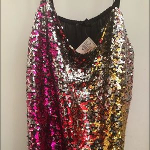 Ashley Stewart Sequined Tank